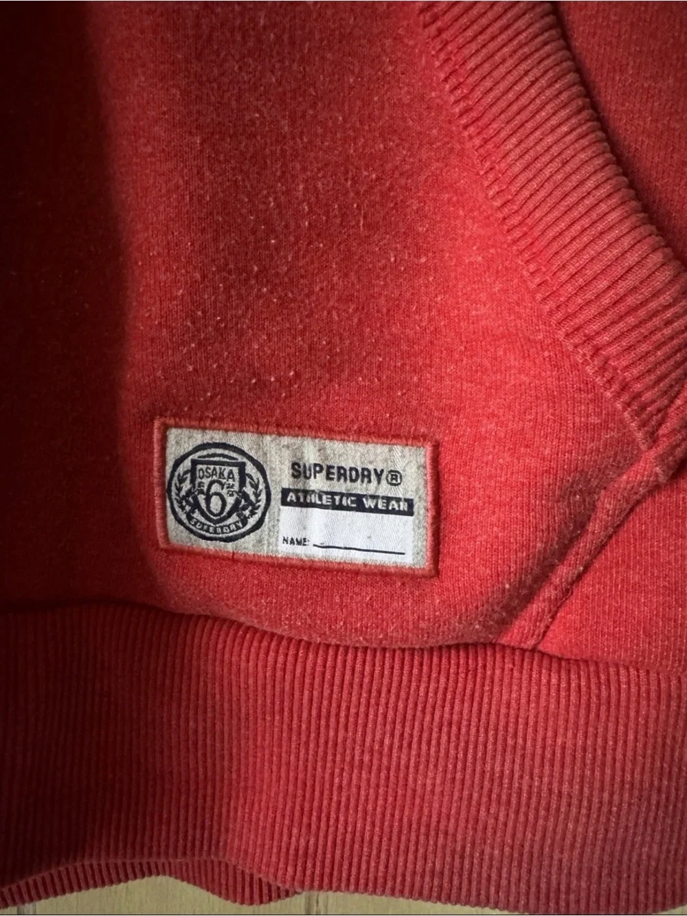 Superdry Red Pullover Hoodie - Men's Sportswear